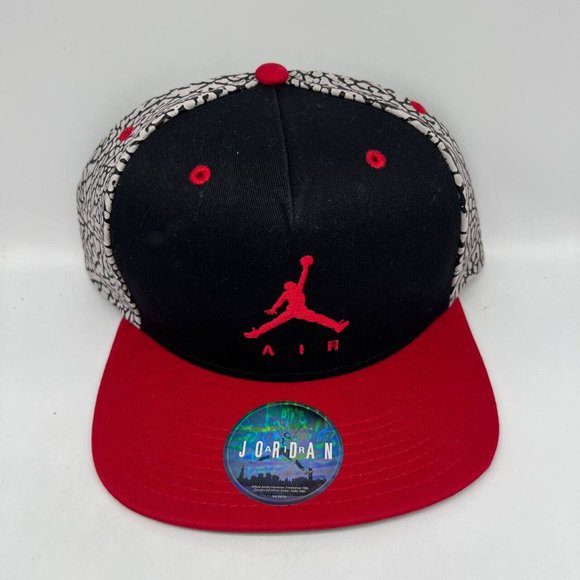 Air Jordan Cement Elephant Jumpman Hat Snapback Cap Chicago Bulls Men - Picture 1 of 6